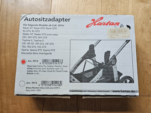 Hartan autositzadapter art - hartan,